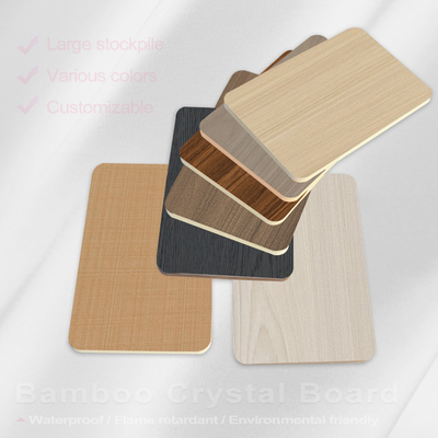 Ποιότητα 8mm PVC τοίχωμα επιφάνεια διακοσμητική πυρόστατη ξύλινη επένδυση μπαμπού ίνες Seamless τοίχωμα Εργοστάσιο