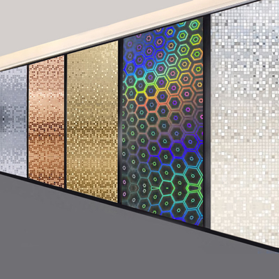 Ποιότητα PVC Board Laser&Mosaic Series Μπαμπούς Άνθρακας ξύλου Φανίρισμα Εσωτερική διακόσμηση τοίχωμα Εργοστάσιο