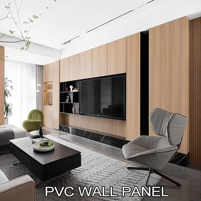 Ποιότητα 5mm ξύλινο σπόρο PVC τοίχωμα πλακέτο ευέλικτο μπαμπού κάρβουνο διακοσμητικό τοίχωμα Εργοστάσιο