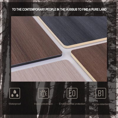 Ποιότητα 8mm PVC τοίχωμα επιφάνεια διακοσμητική πυρόστατη ξύλινη επένδυση μπαμπού ίνες Seamless τοίχωμα Εργοστάσιο