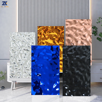 Ποιότητα Εσωτερική διακοσμητική PVC PET νερού κυματισμών επιτροπή τοίχων επιτροπής τρισδιάστατη Εργοστάσιο